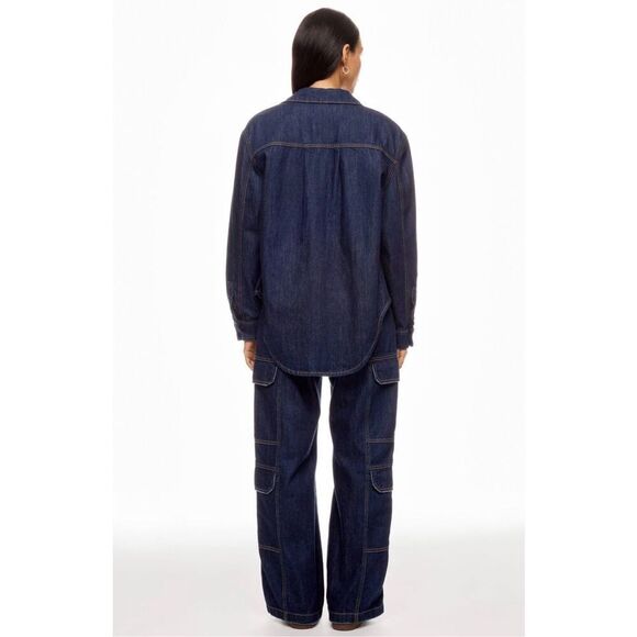 Hudson Drawstring Parachute Wide Leg Cargo Pant  LARGE 📥 - Picture 3 of 10